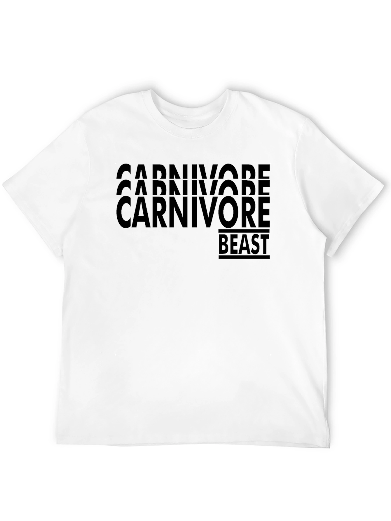 Carnivore Beast Graphic T-Shirt - Black
