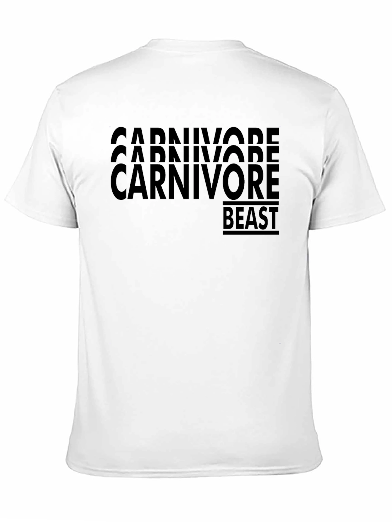 Carnivore Beast Graphic T-Shirt - Black