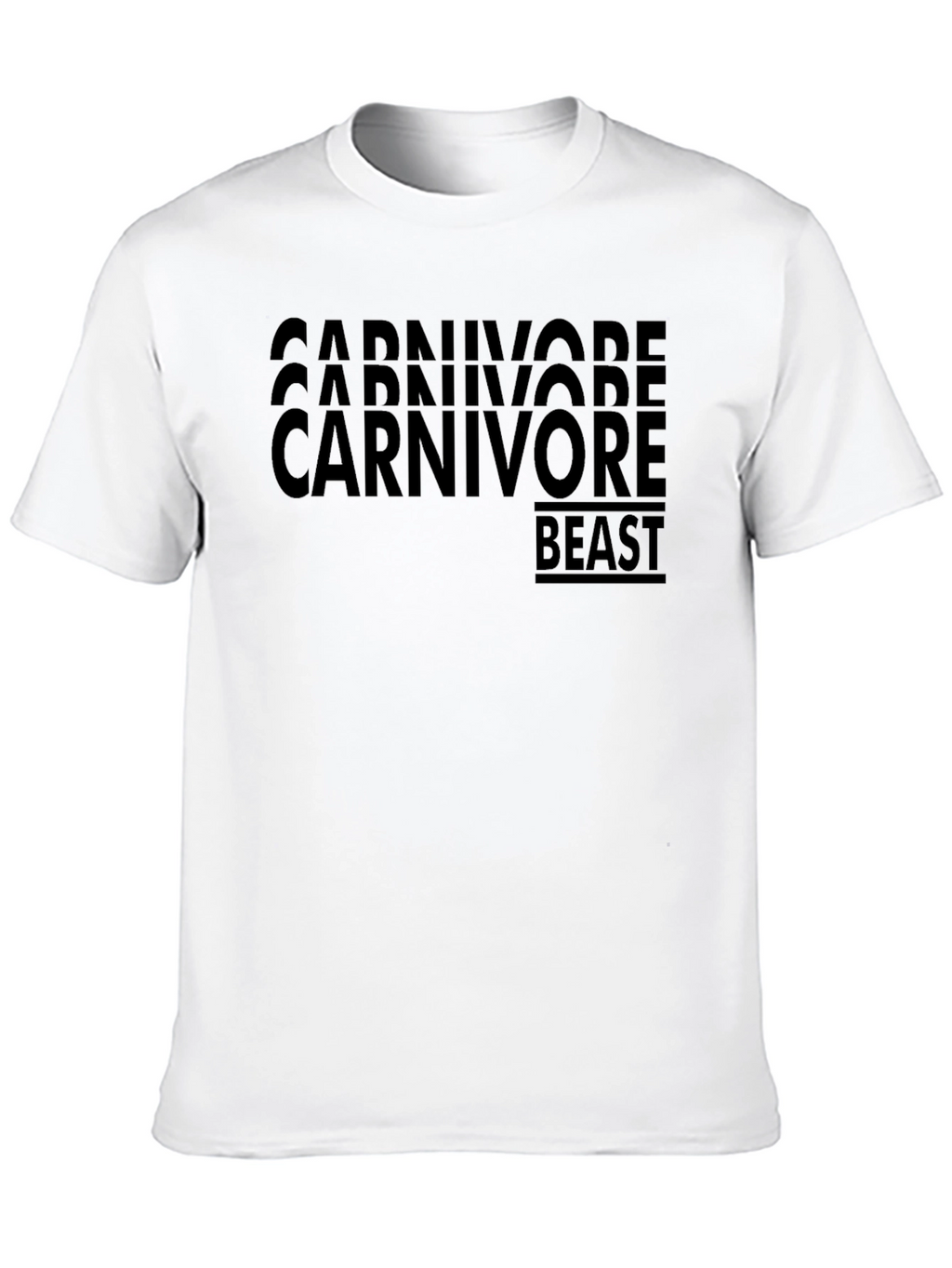 Carnivore Beast Graphic T-Shirt - Black