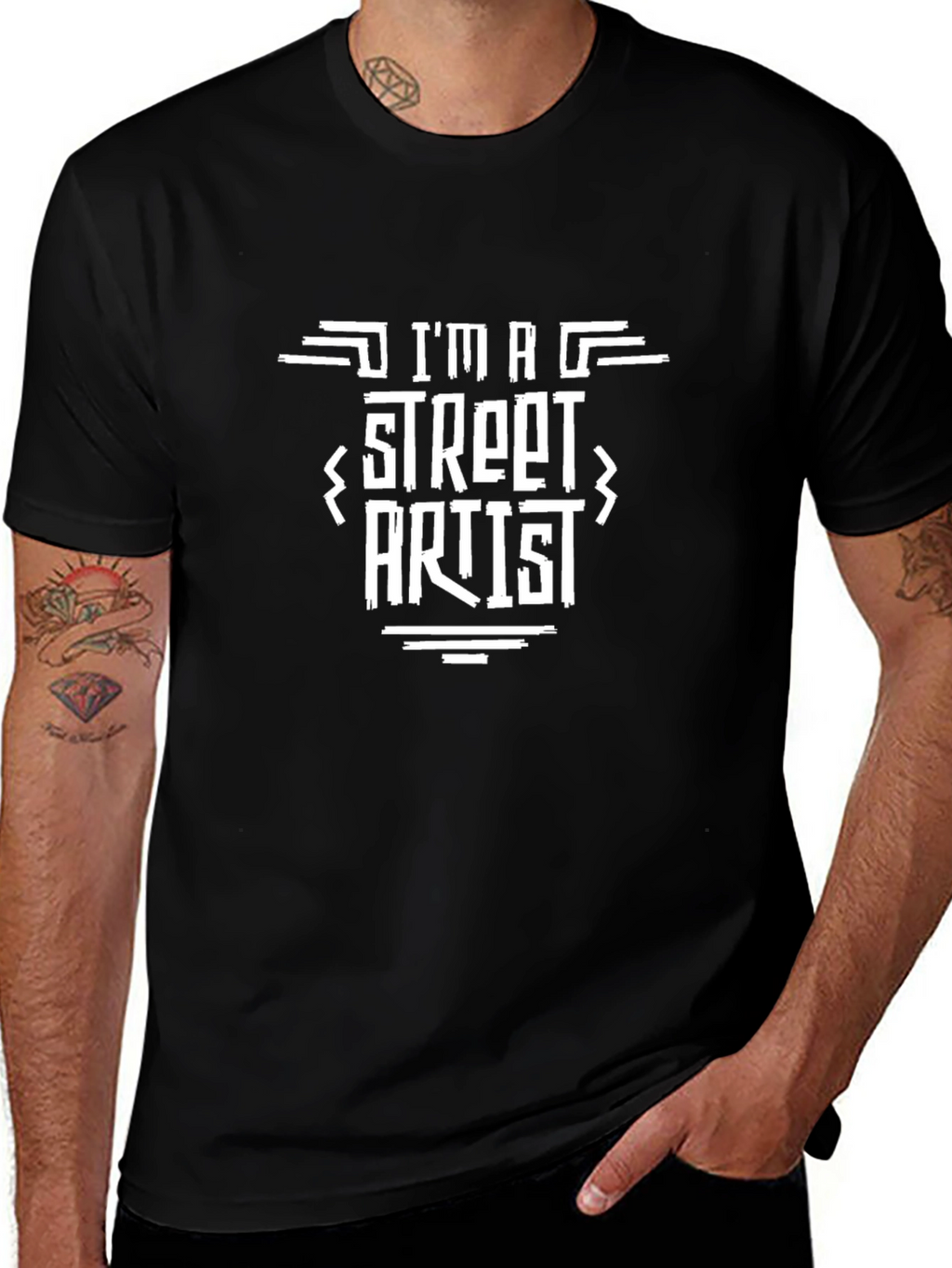 Im a Street Artist Black Graphic Tee