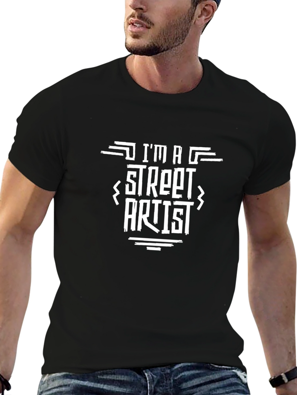 Im a Street Artist Black Graphic Tee