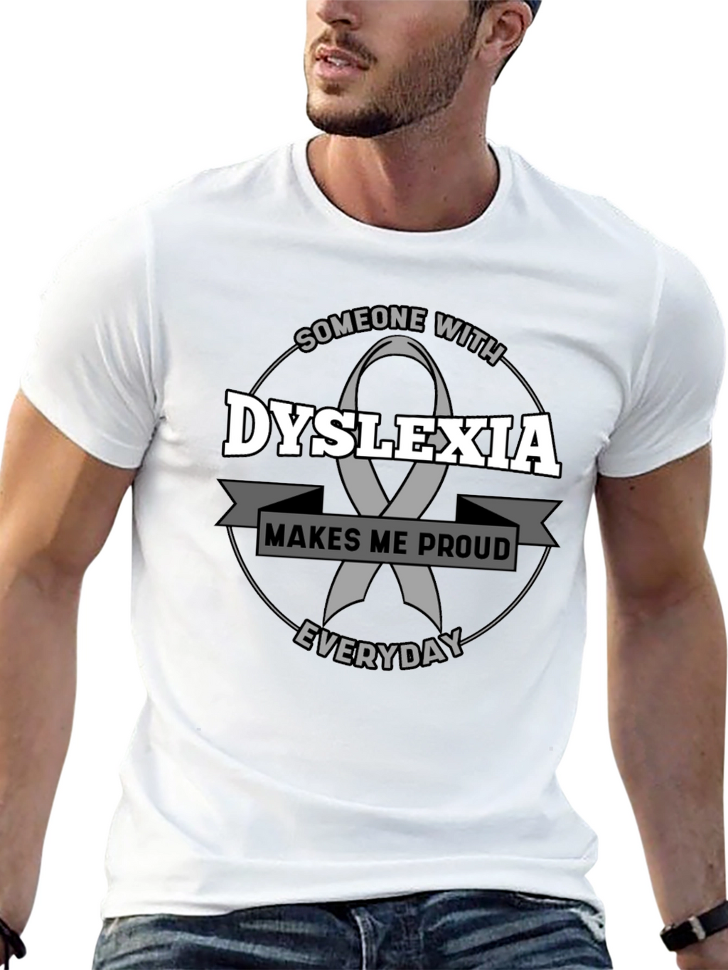 Dyslexia Awareness T-Shirt - Makes Me Proud