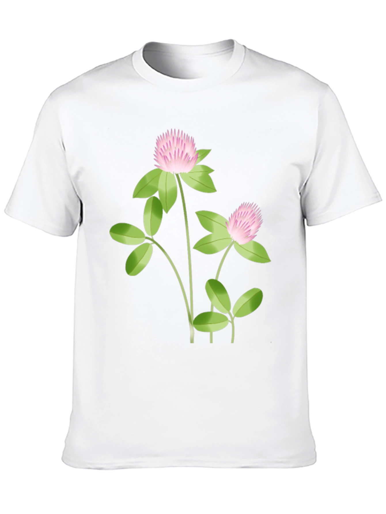 Clover Graphic Tee - Stylish Black Cotton T-Shirt
