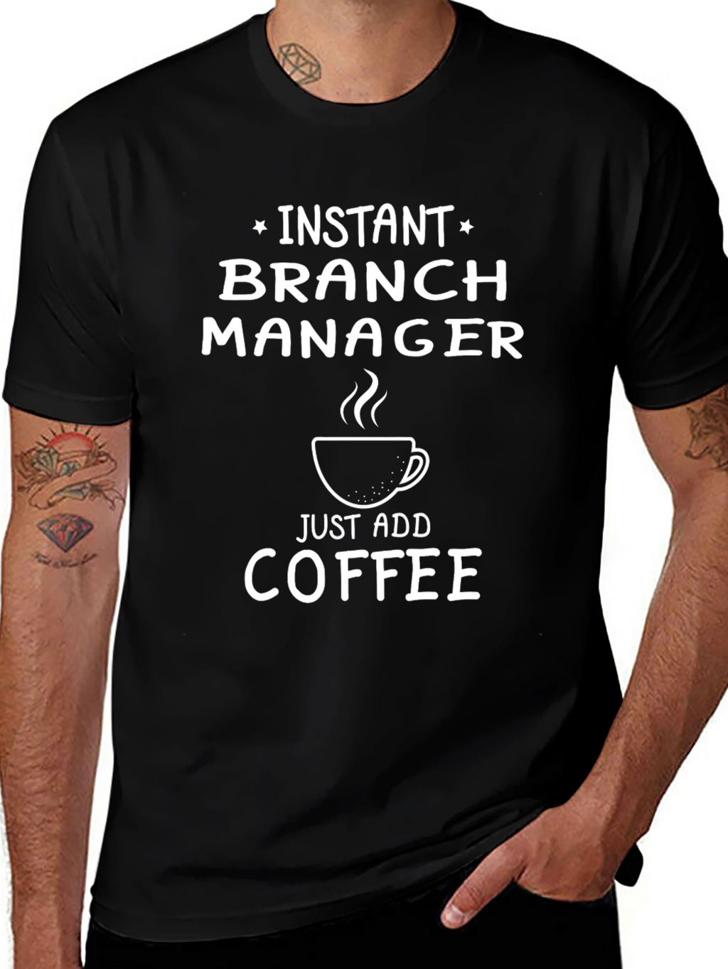 Instant Branch Manager Funny Coffee T-Shirt