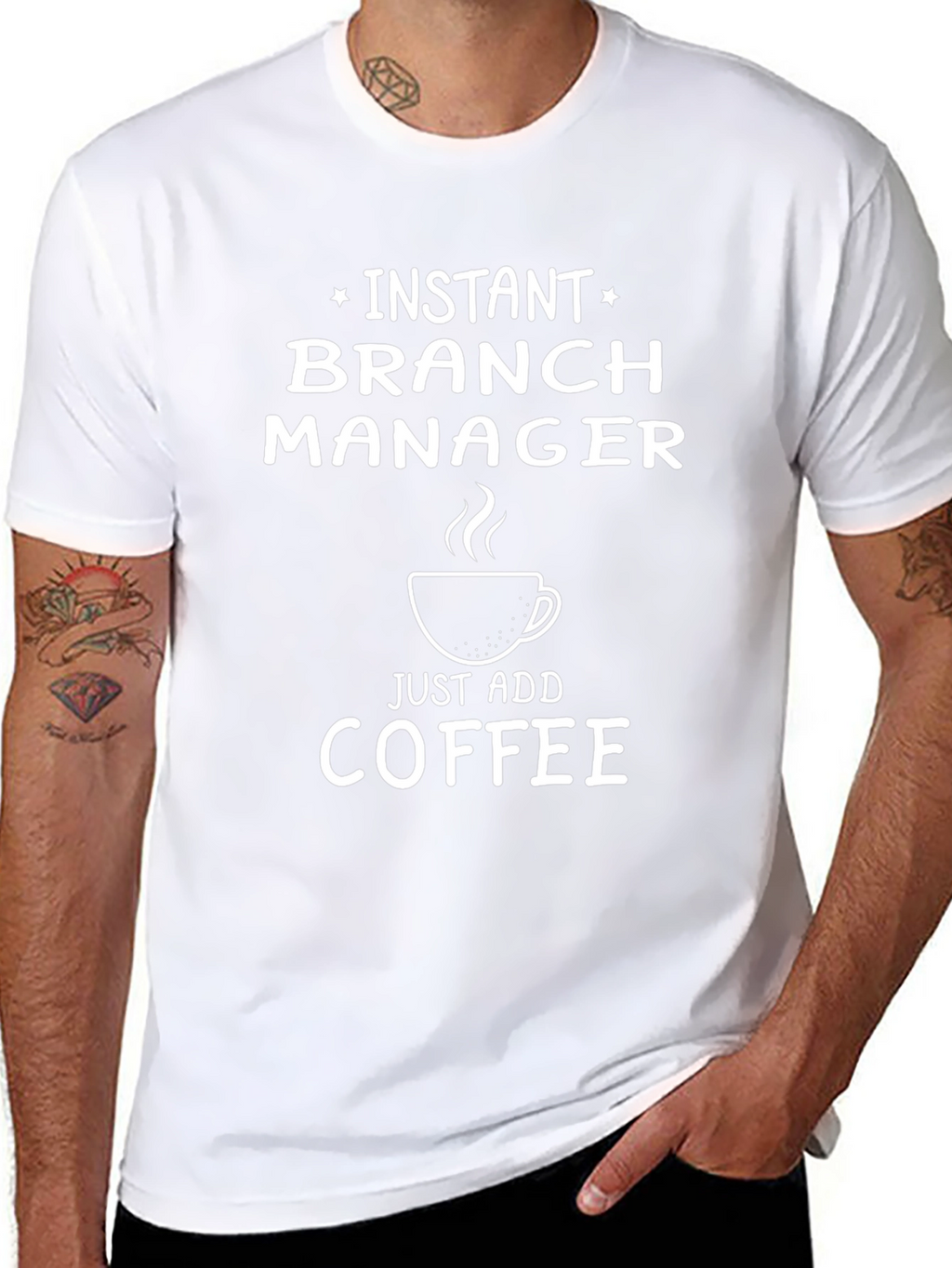 Instant Branch Manager Funny Coffee T-Shirt