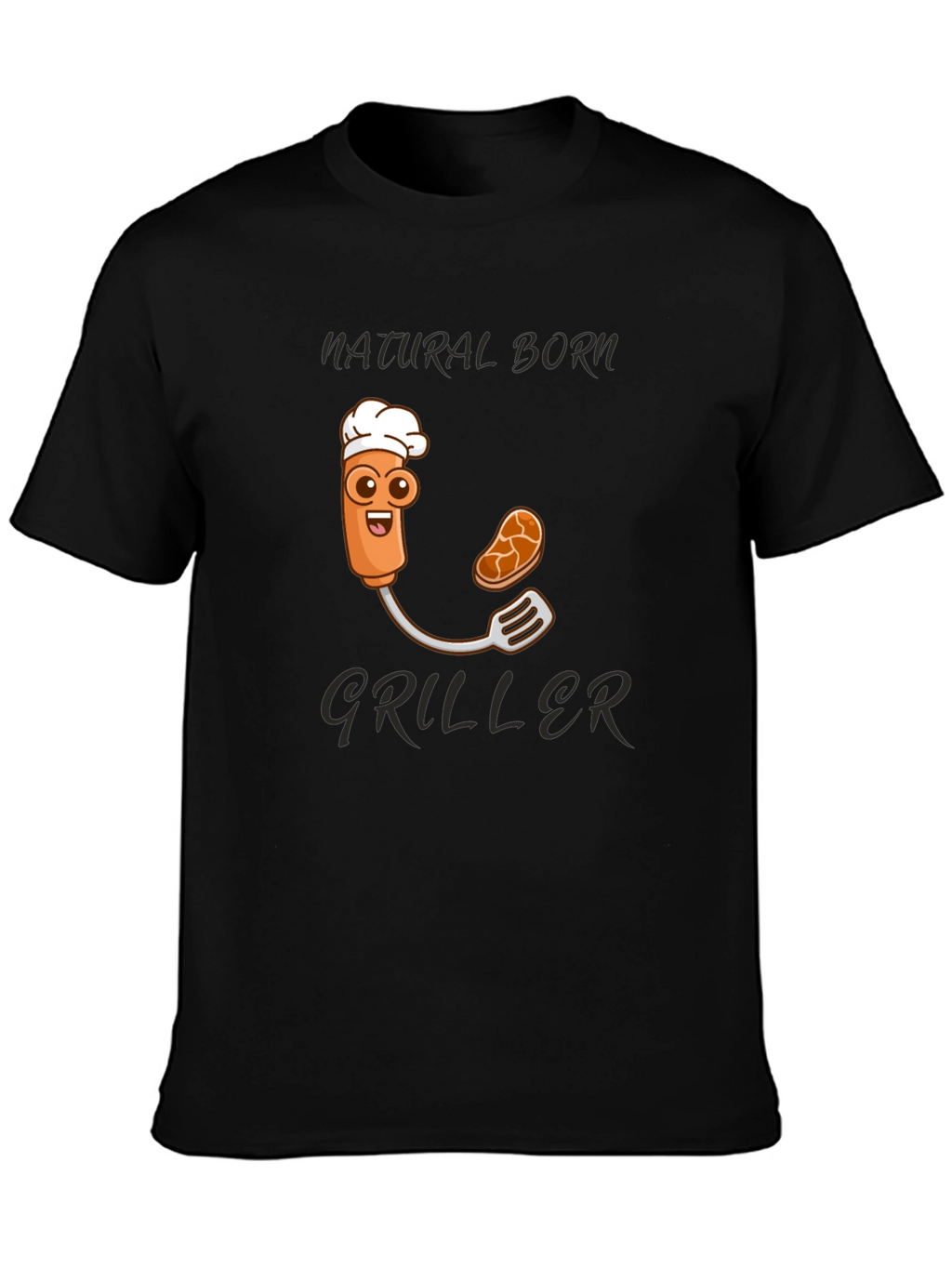 Natural Born Griller T-Shirt - Funny BBQ Design