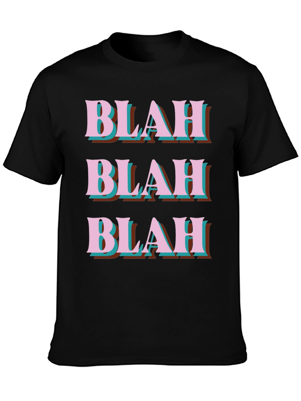 Blah Graphic Tee - Trendy Slogan T-Shirt