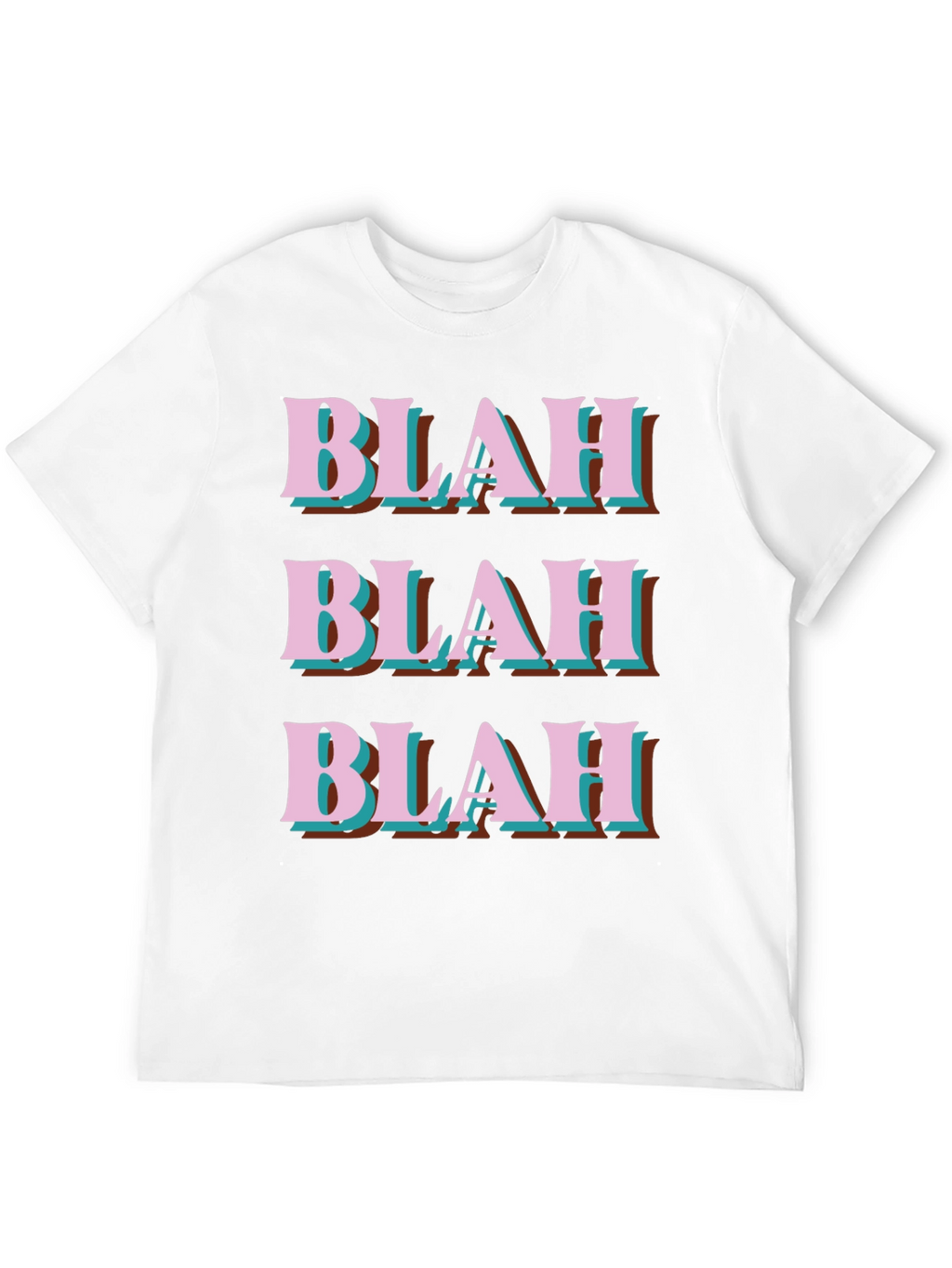 Blah Graphic Tee - Trendy Slogan T-Shirt