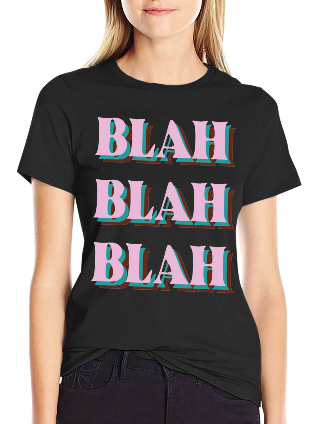 Blah Graphic Tee - Trendy Slogan T-Shirt