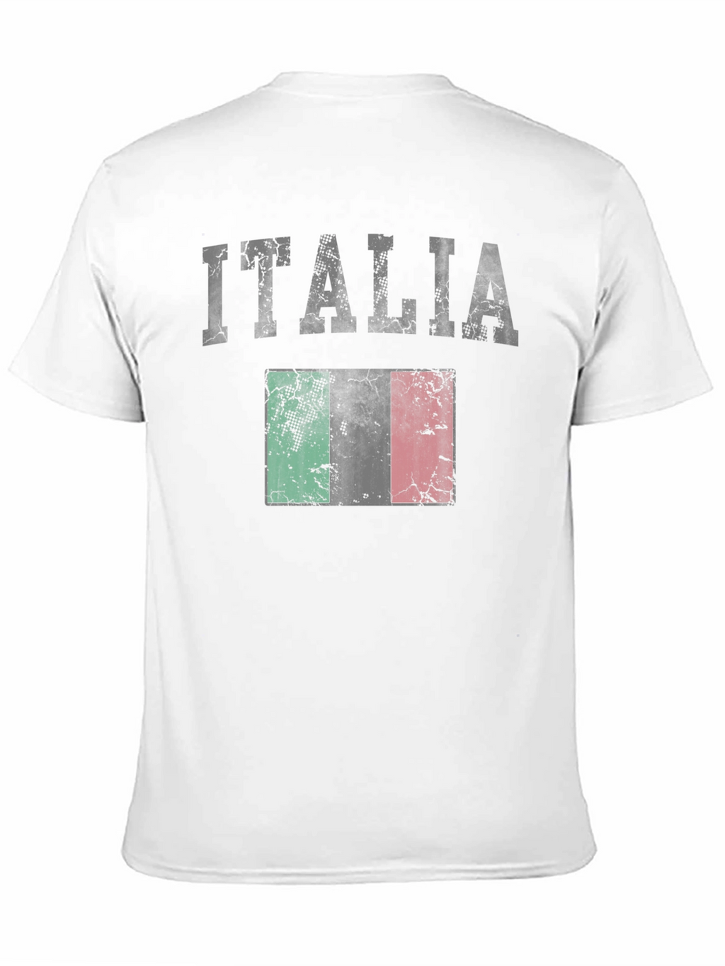 Italia Flag T-Shirt - Distressed Graphic Tee