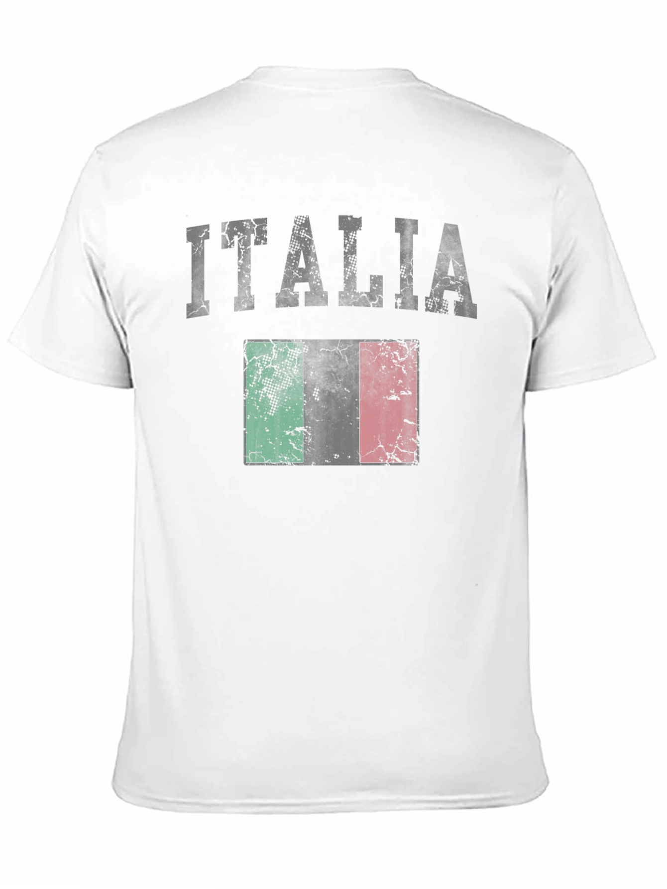 Italia Flag T-Shirt - Distressed Graphic Tee