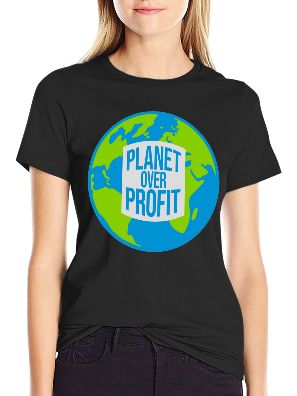 Planet Over Profit Graphic Tee - Eco-Friendly Design