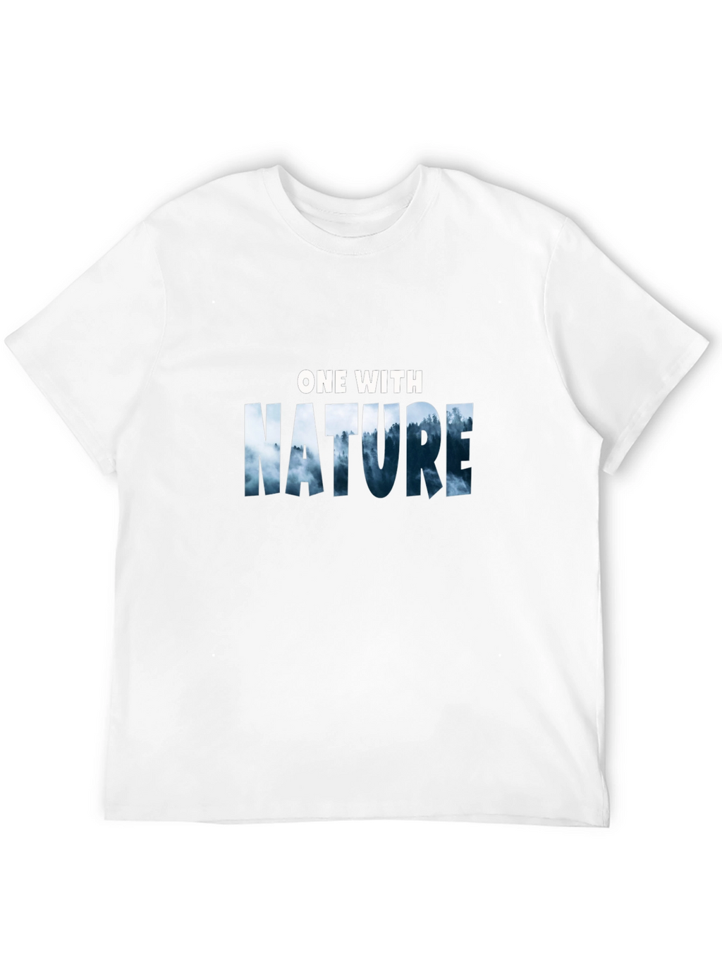 Nature Graphic Tee -  One with Nature Black T-Shirt