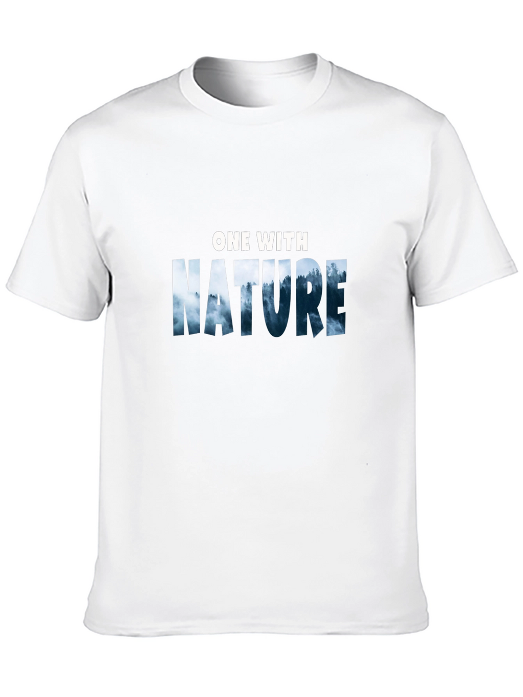 Nature Graphic Tee -  One with Nature Black T-Shirt
