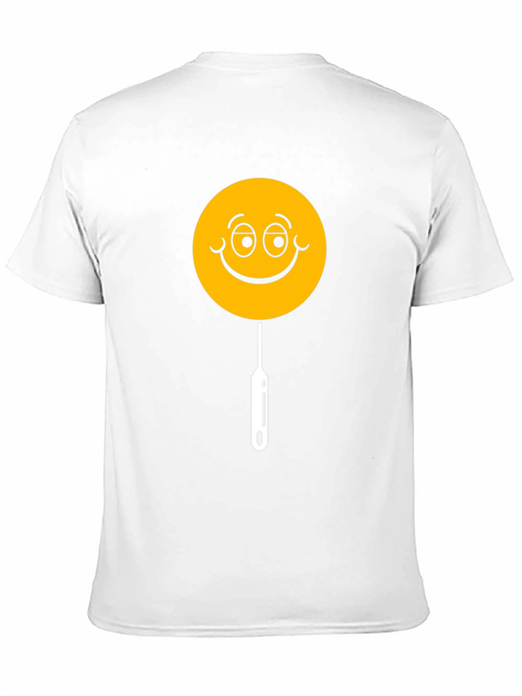 Whimsical Smiley Face Lollipop Graphic Tee - Black