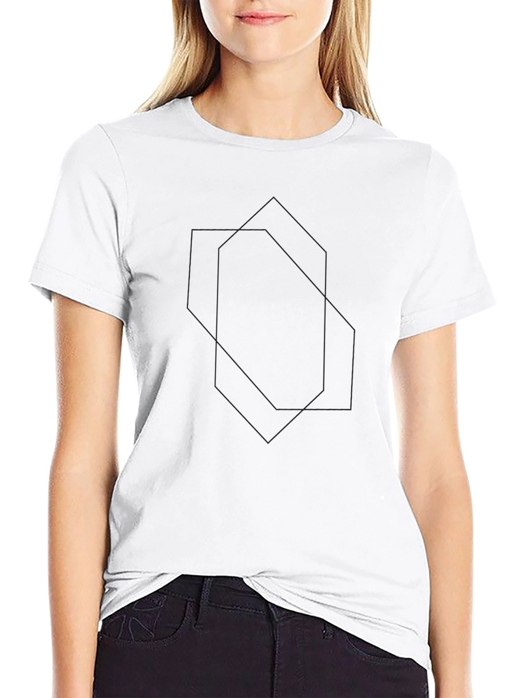 Black Minimalist Graphic Tee - Modern Style