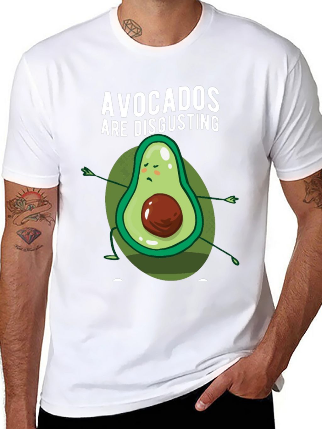Funny Avocado Hater T-Shirt - Avocados Are Disgusting