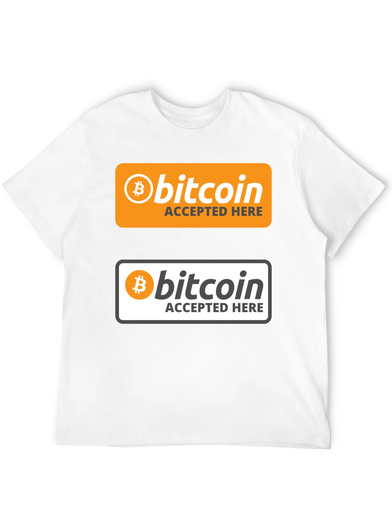 Bitcoin Accepted Here Graphic T-Shirt