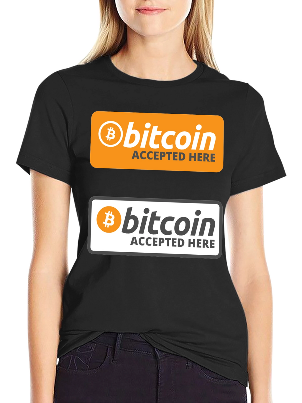 Bitcoin Accepted Here Graphic T-Shirt