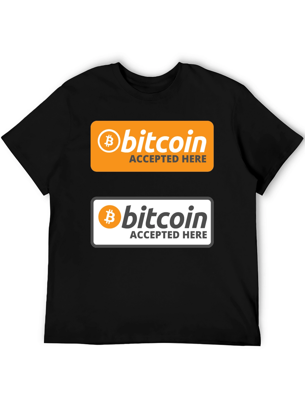 Bitcoin Accepted Here Graphic T-Shirt