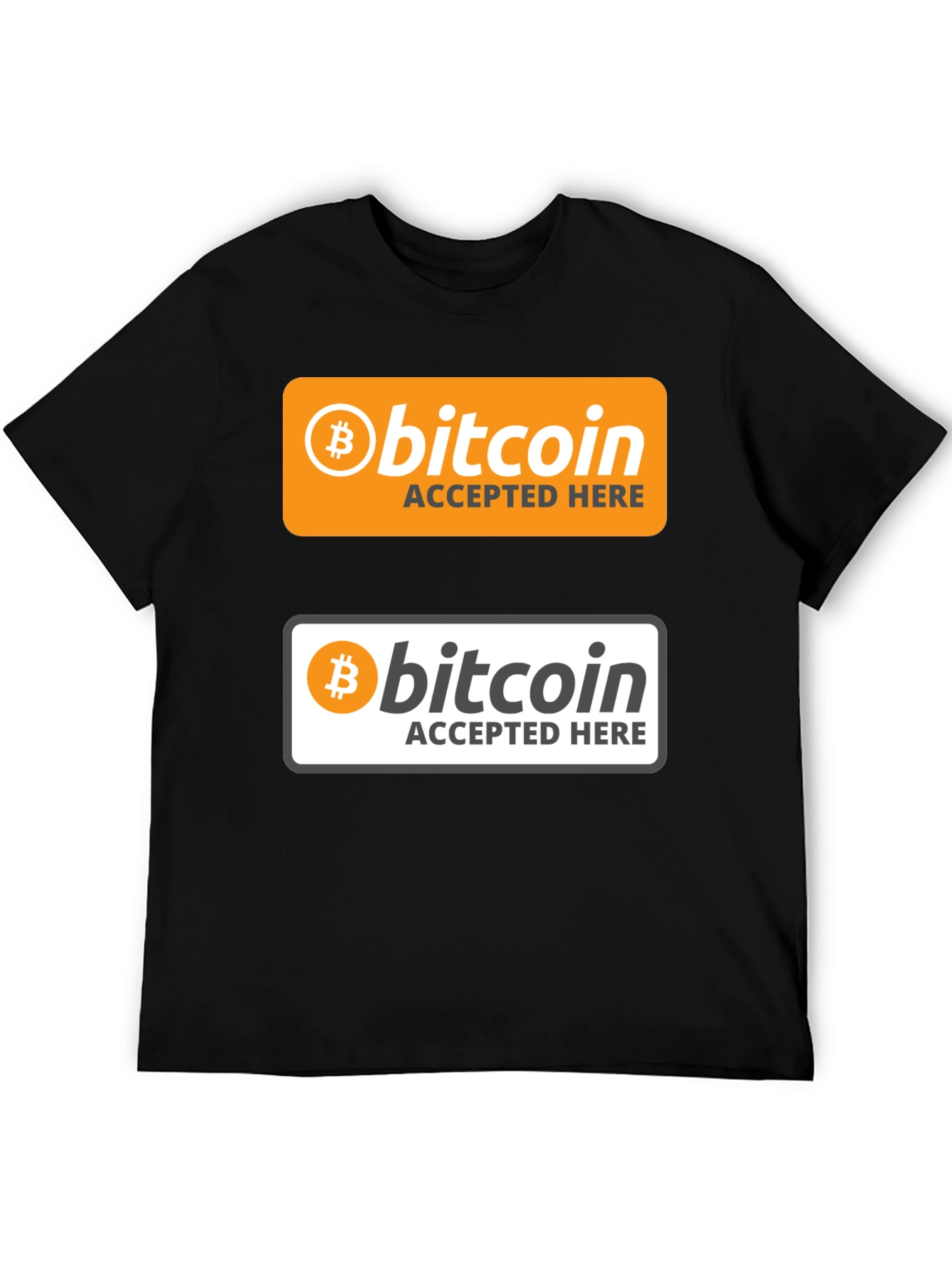 Bitcoin Accepted Here Graphic T-Shirt