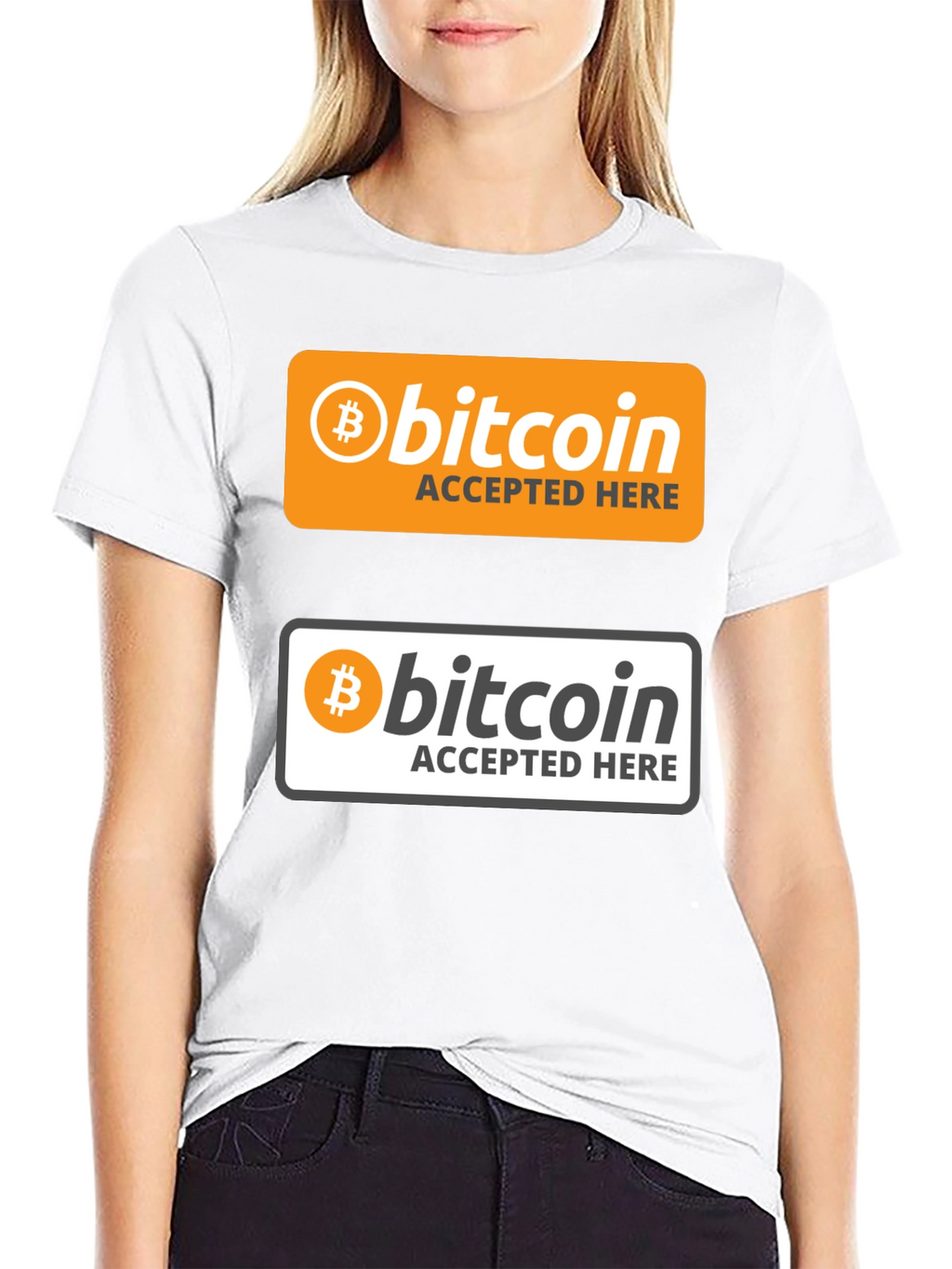 Bitcoin Accepted Here Graphic T-Shirt