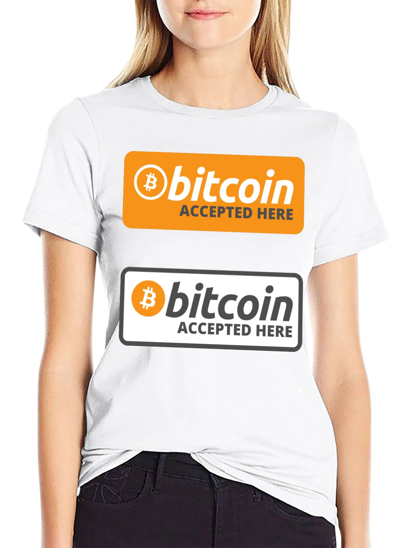 Bitcoin Accepted Here Graphic T-Shirt