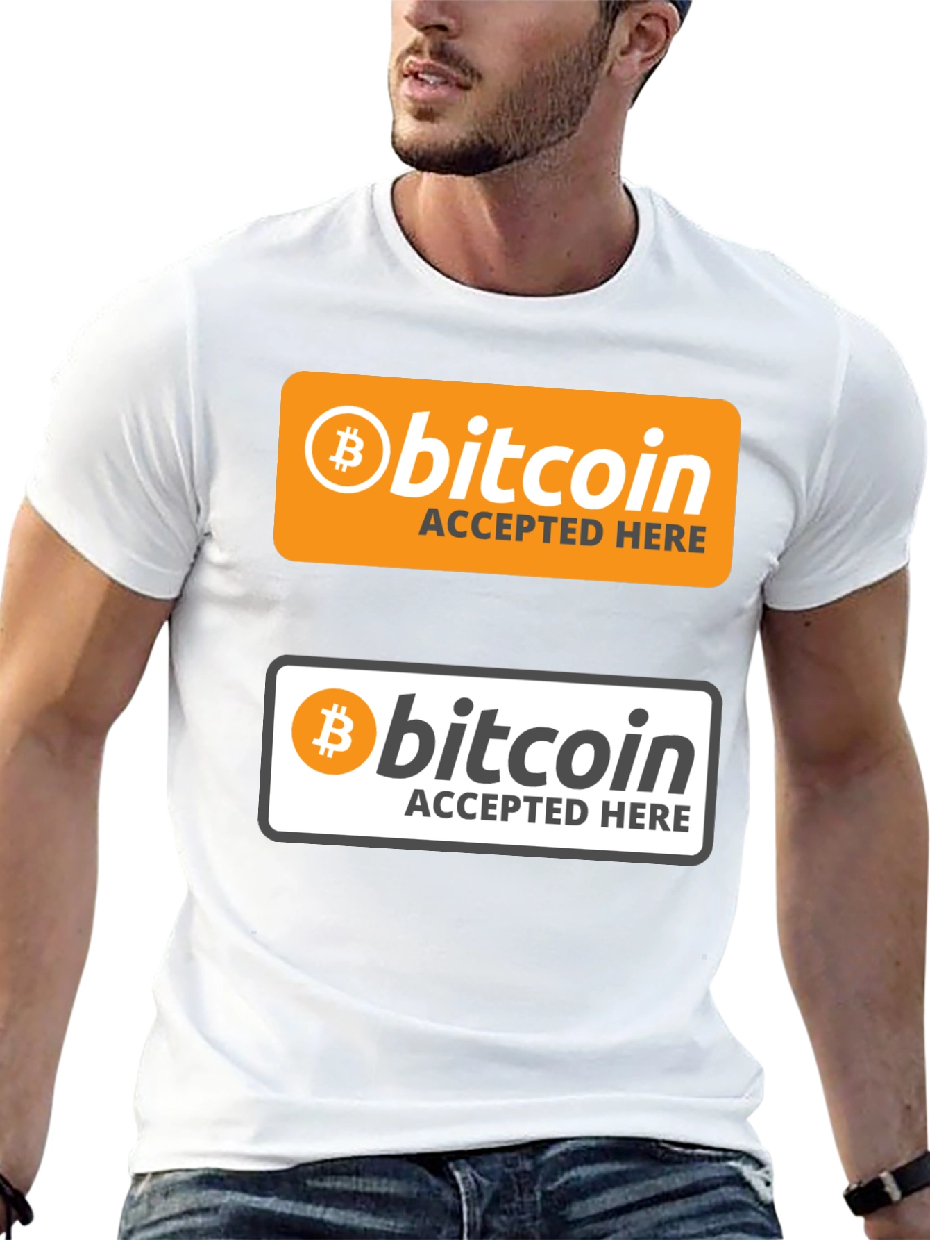 Bitcoin Accepted Here Graphic T-Shirt