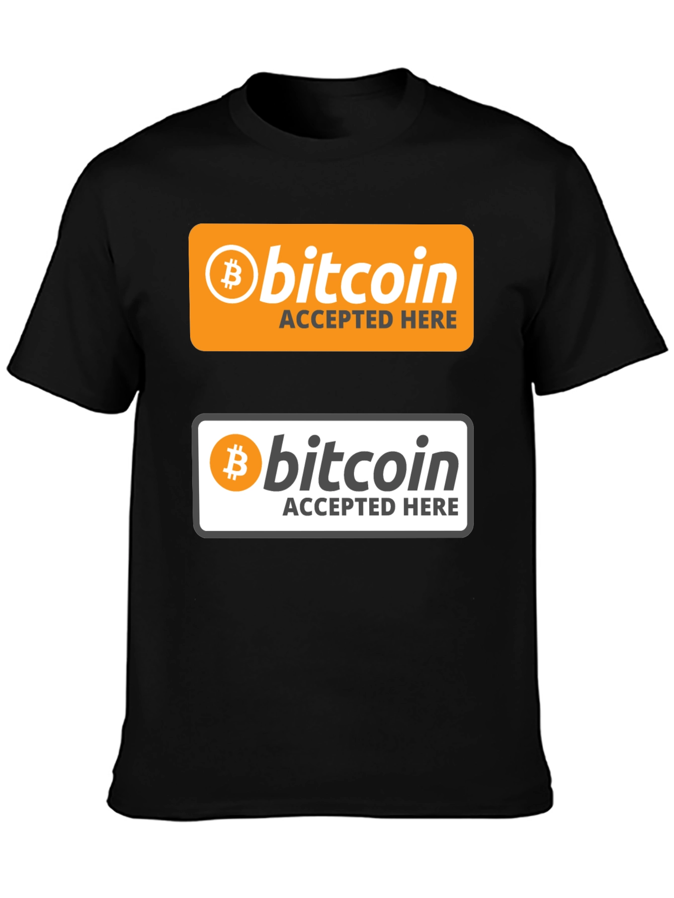 Bitcoin Accepted Here Graphic T-Shirt