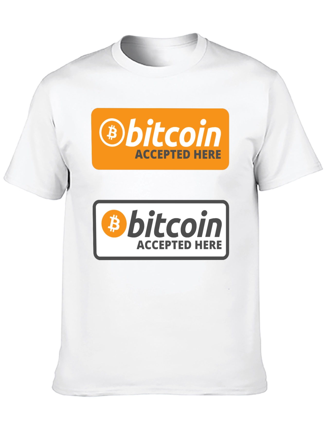 Bitcoin Accepted Here Graphic T-Shirt