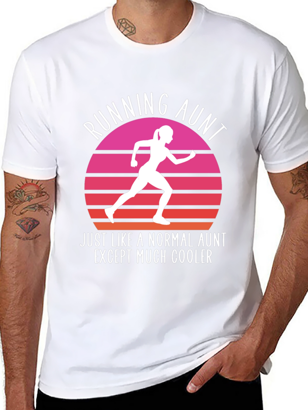 Running Aunt T-Shirt - Cool Aunt Gift