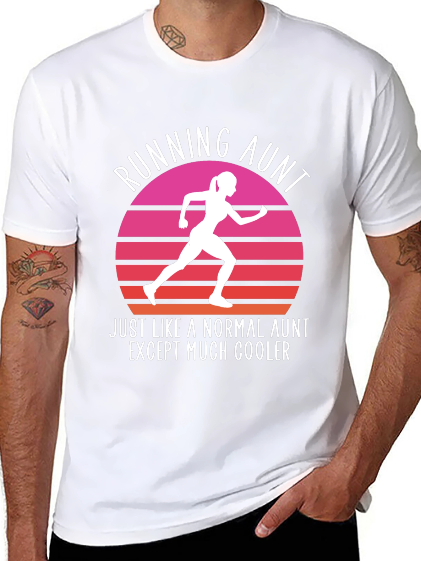 Running Aunt T-Shirt - Cool Aunt Gift