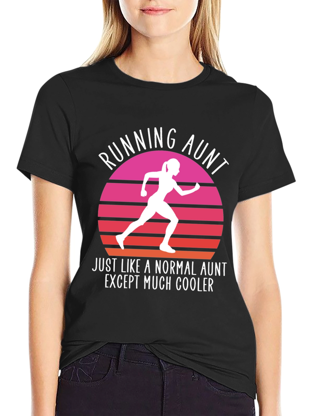 Running Aunt T-Shirt - Cool Aunt Gift