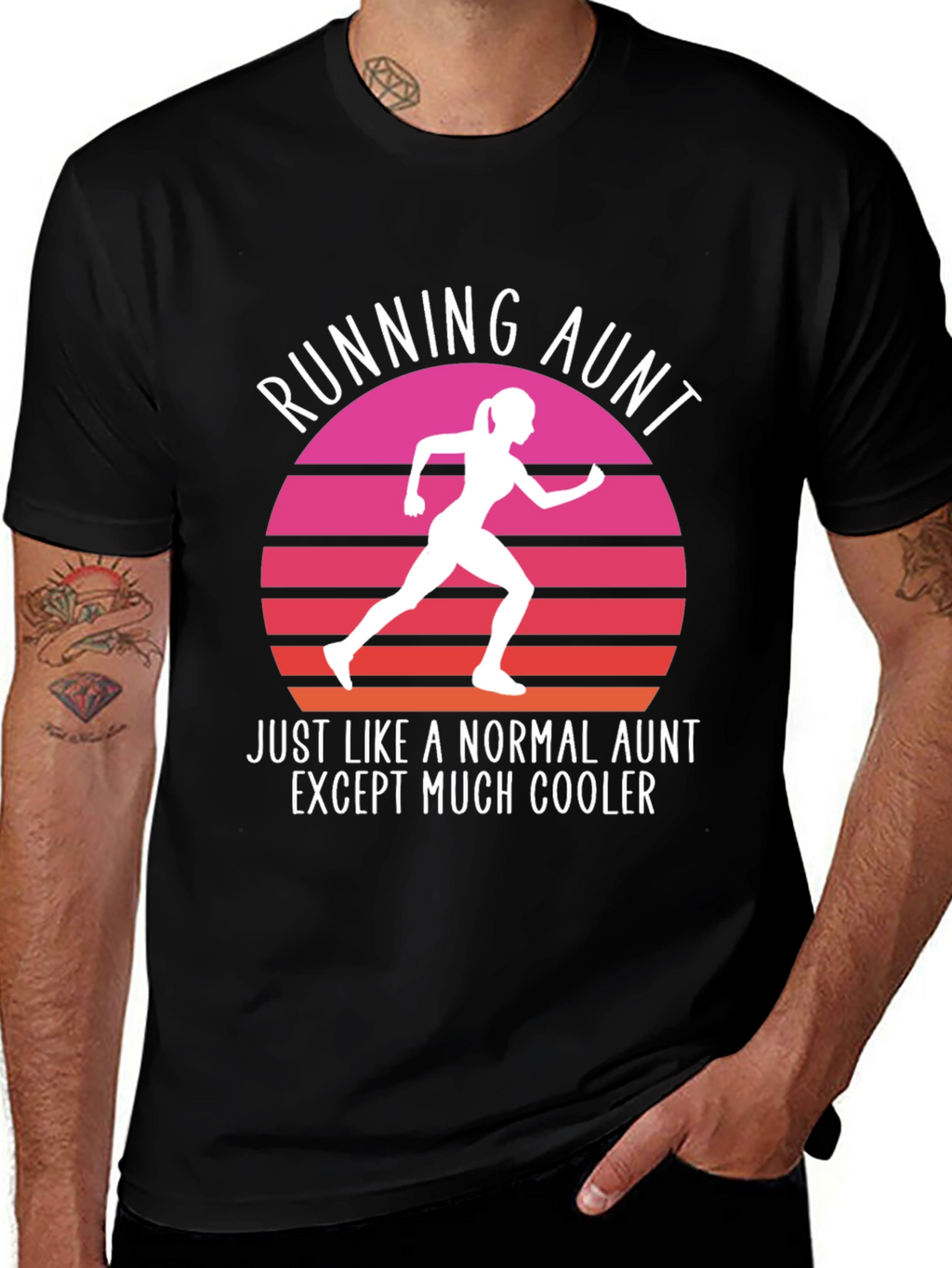 Running Aunt T-Shirt - Cool Aunt Gift