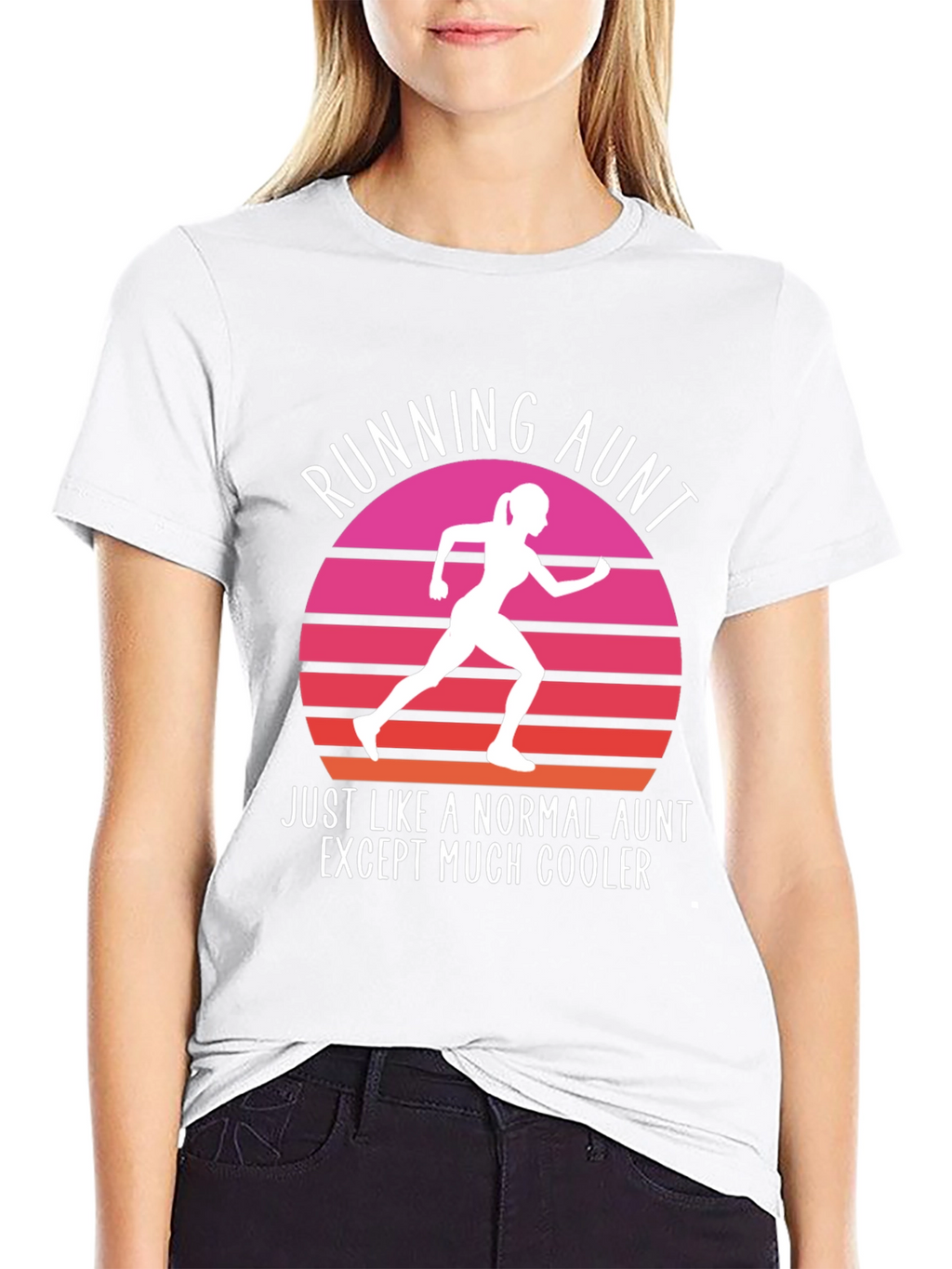 Running Aunt T-Shirt - Cool Aunt Gift
