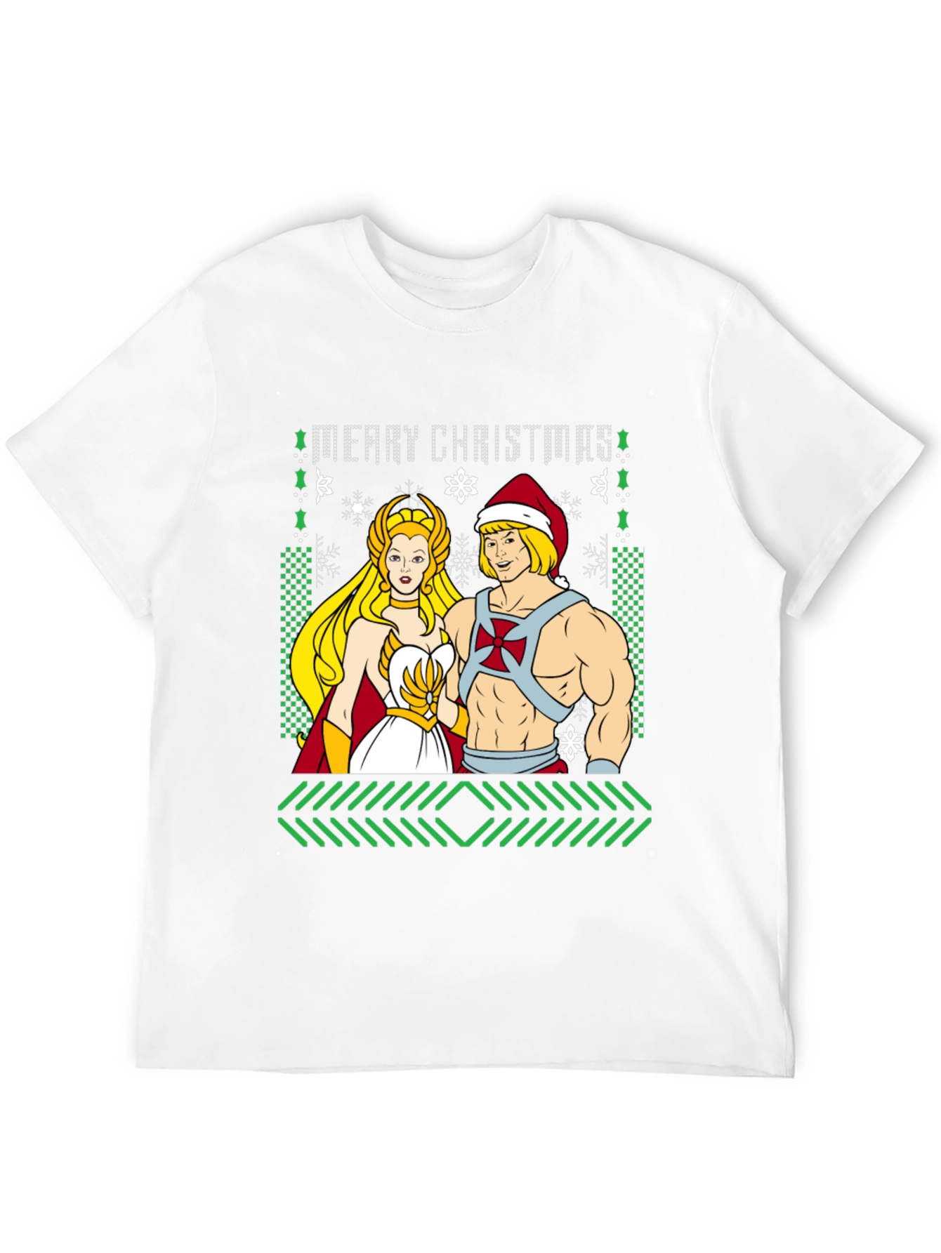 He-Man & She-Ra Merry Christmas Ugly Sweater T-Shirt