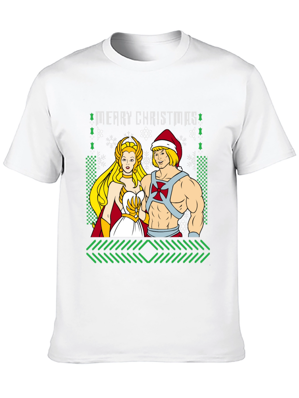 He-Man & She-Ra Merry Christmas Ugly Sweater T-Shirt