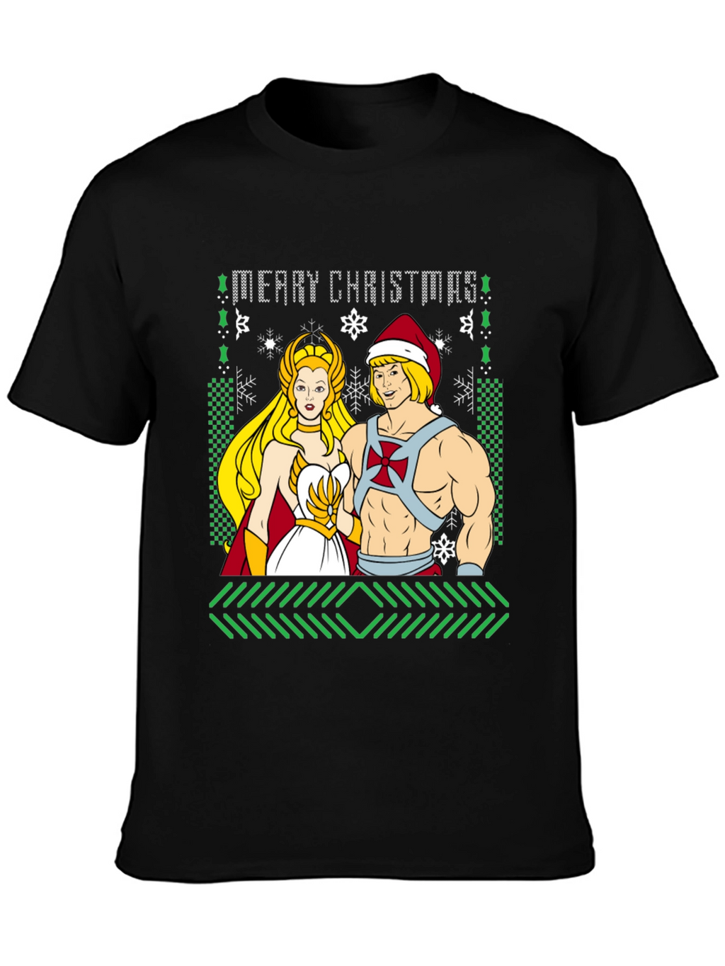 He-Man & She-Ra Merry Christmas Ugly Sweater T-Shirt