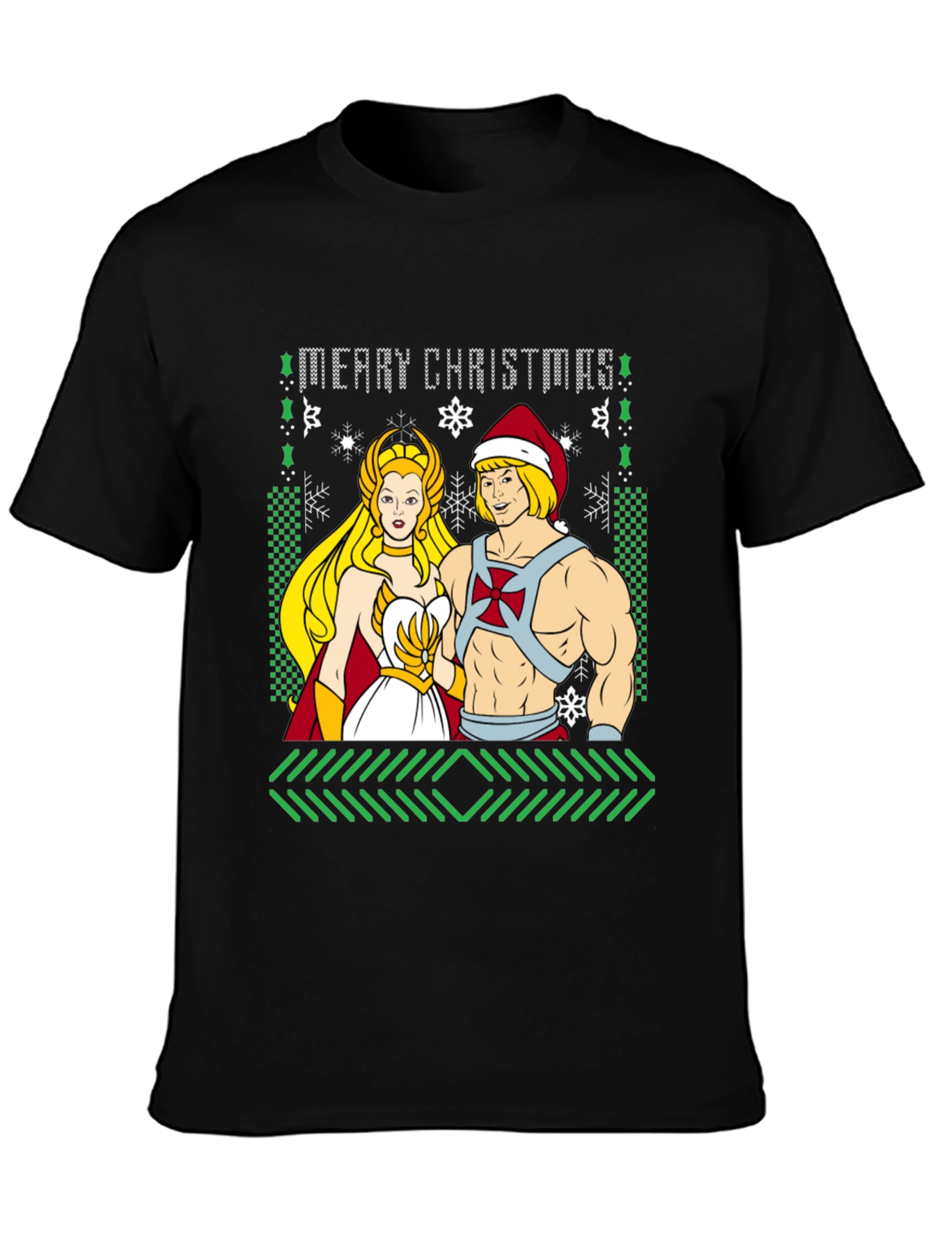 He-Man & She-Ra Merry Christmas Ugly Sweater T-Shirt