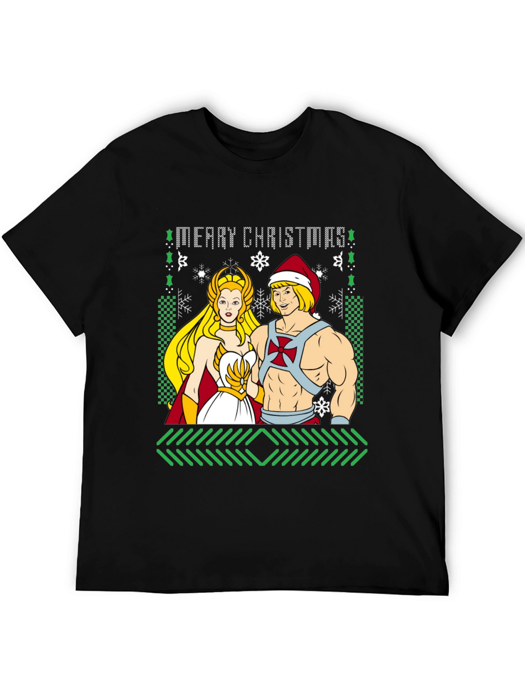 He-Man & She-Ra Merry Christmas Ugly Sweater T-Shirt