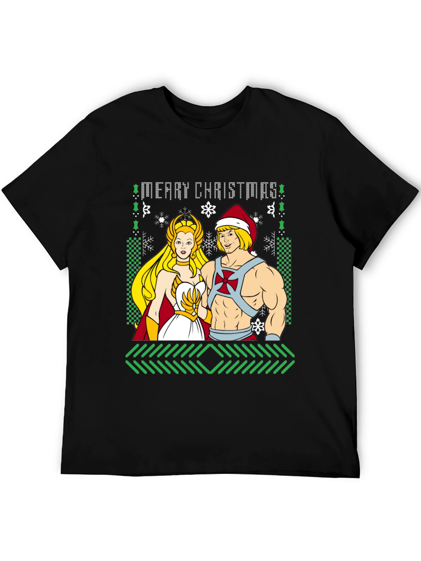 He-Man & She-Ra Merry Christmas Ugly Sweater T-Shirt