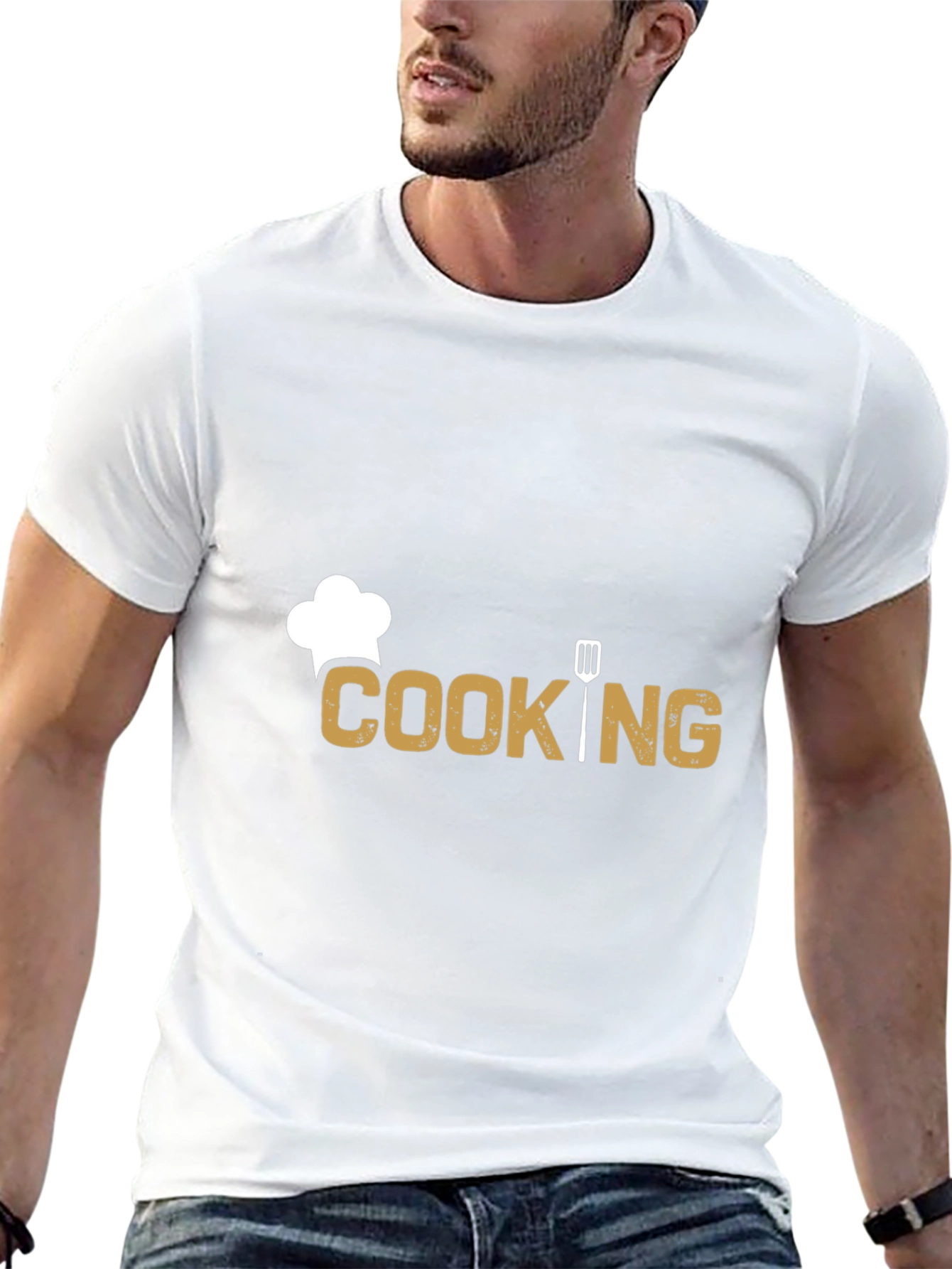 Cooking Graphic T-Shirt - Chefs Hat Spatula Design