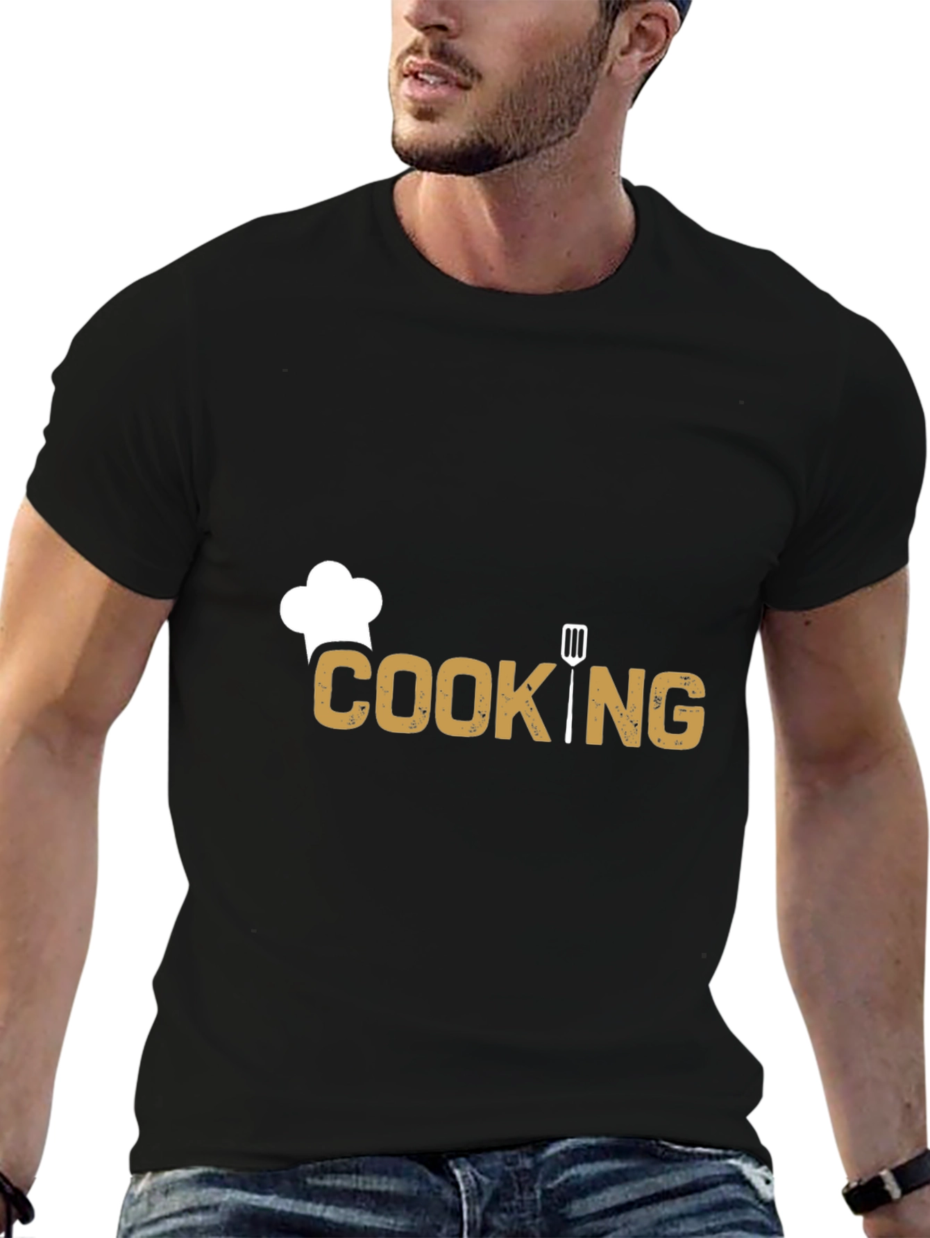 Cooking Graphic T-Shirt - Chefs Hat Spatula Design
