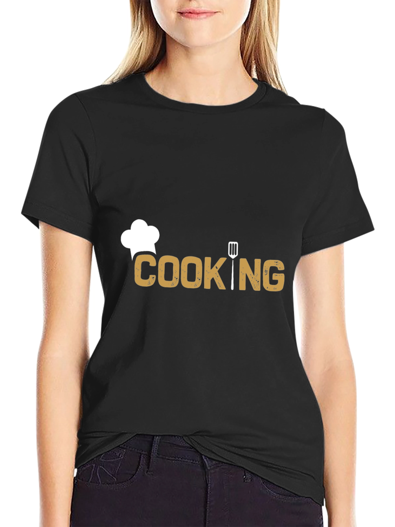 Cooking Graphic T-Shirt - Chefs Hat Spatula Design