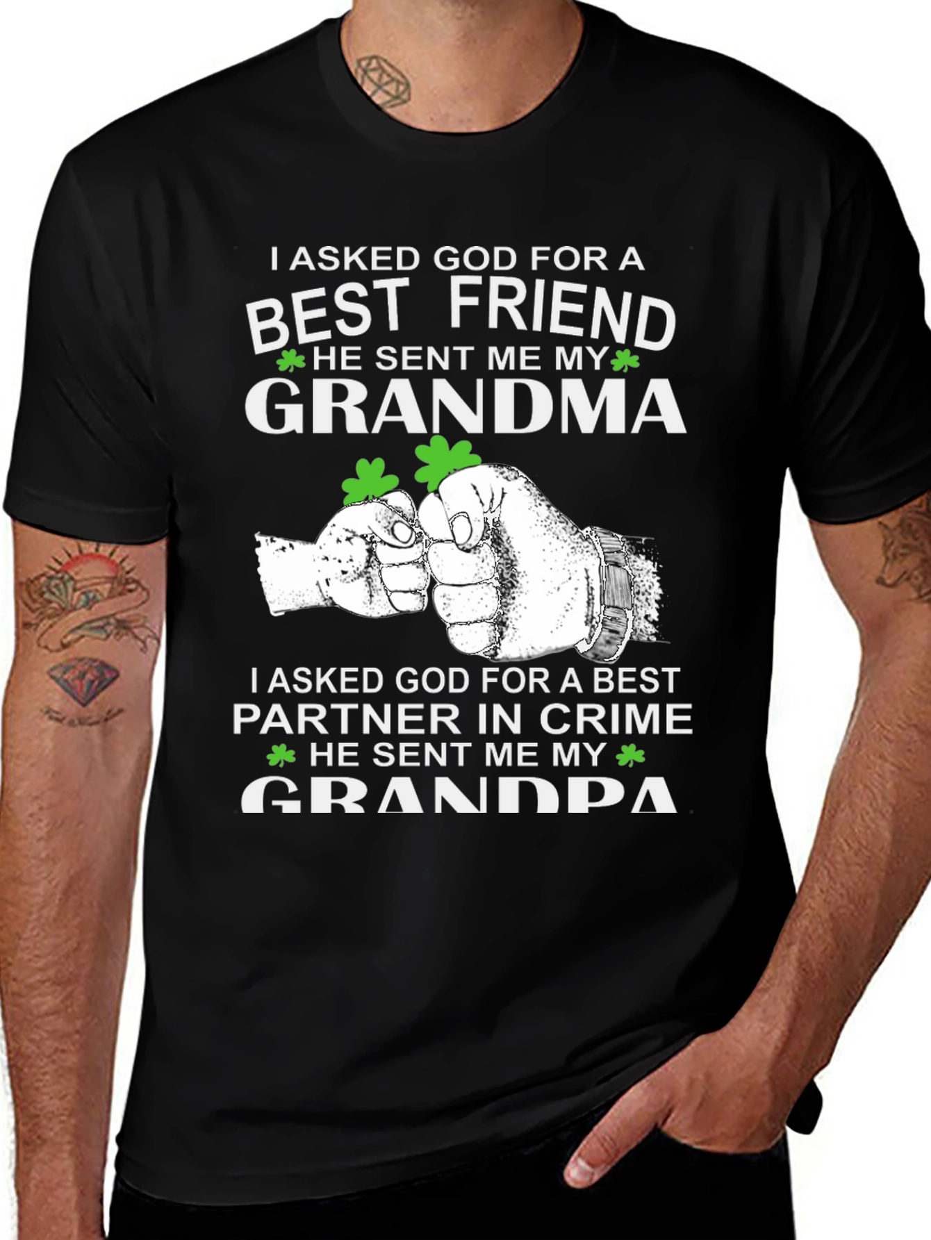 Grandma Grandpa Best Friend T-Shirt