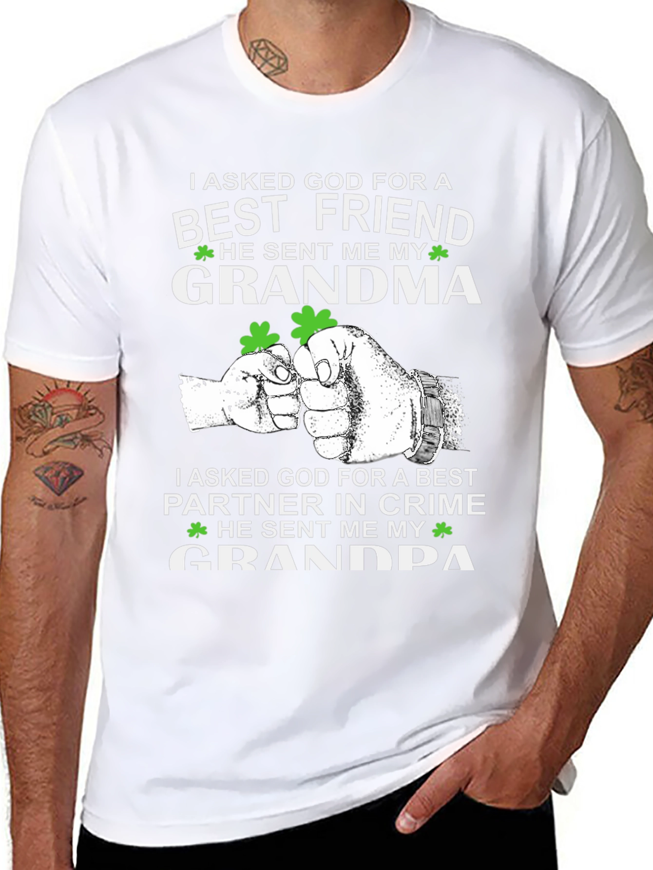 Grandma Grandpa Best Friend T-Shirt