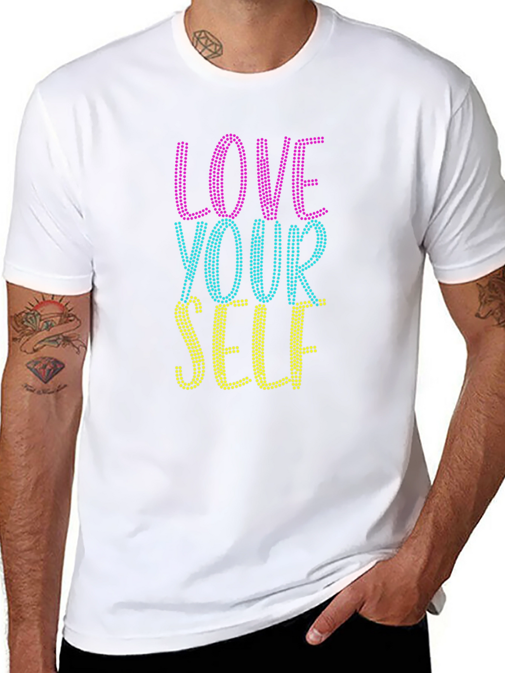 Love Yourself Graphic T-Shirt - Black
