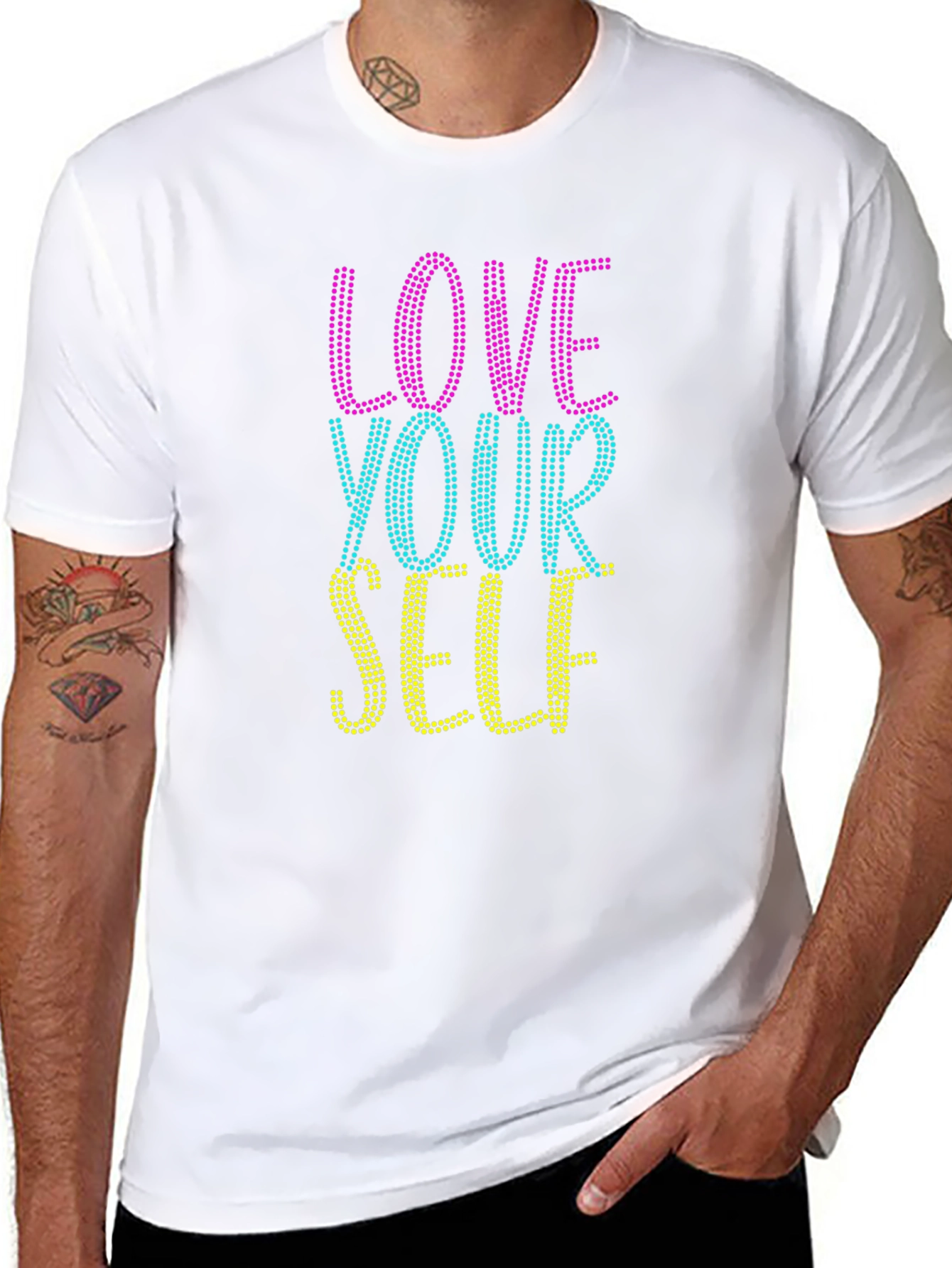 Love Yourself Graphic T-Shirt - Black
