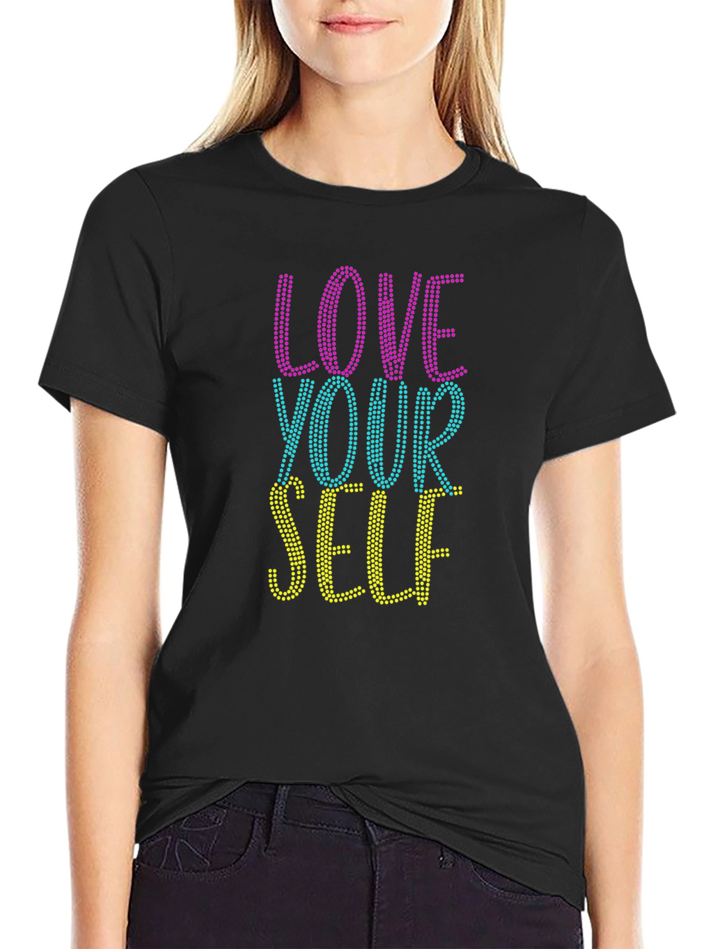 Love Yourself Graphic T-Shirt - Black