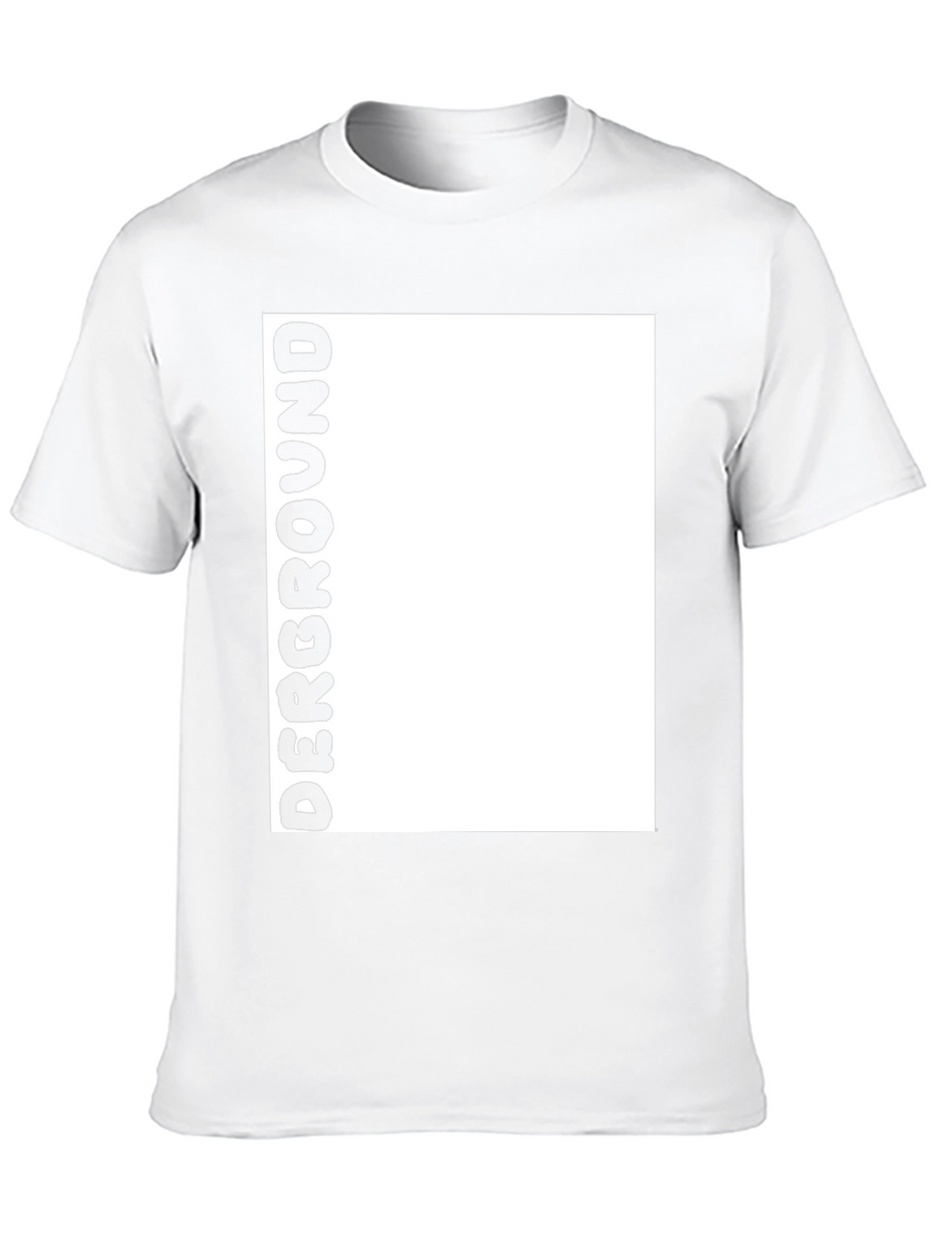 Underground Bold Text Black T-Shirt